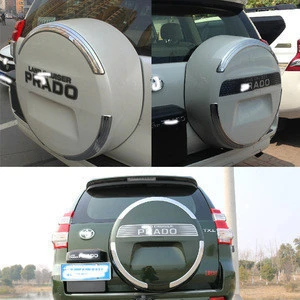 High Quality Stainless Steel Spare Tire Cover for Land Cruiser Prado Spare Tire Cover