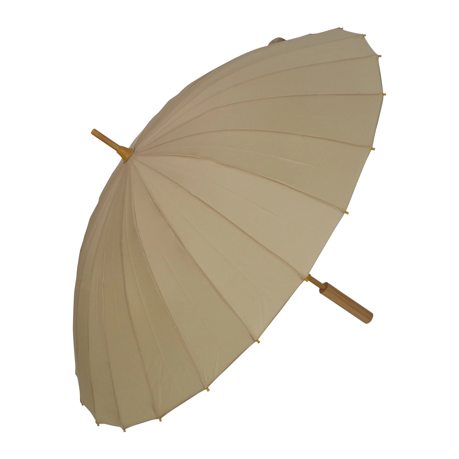 High Quality Straight Newly Recycle Material 24K Bamboo Eco Friendly Straight Umbrella