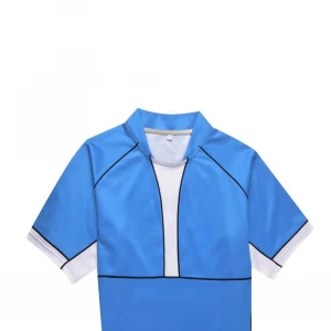 High Quality sublimation Custom blue sport wear rugby uniforms mens OEM rugby kits rugby shirts