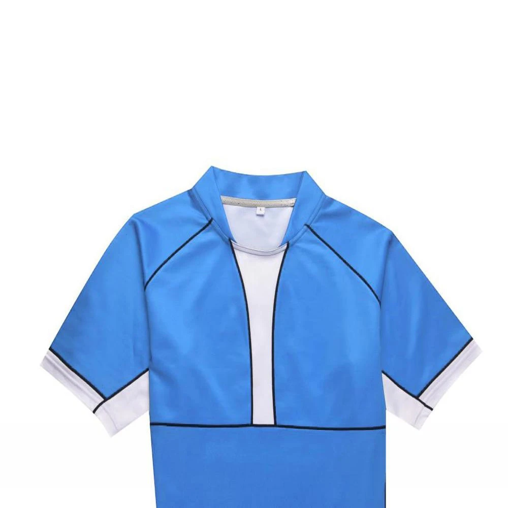 High Quality sublimation Custom blue sport wear rugby uniforms mens OEM rugby kits rugby shirts