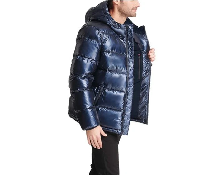 High quality thick shiny puffer padded  jacket men