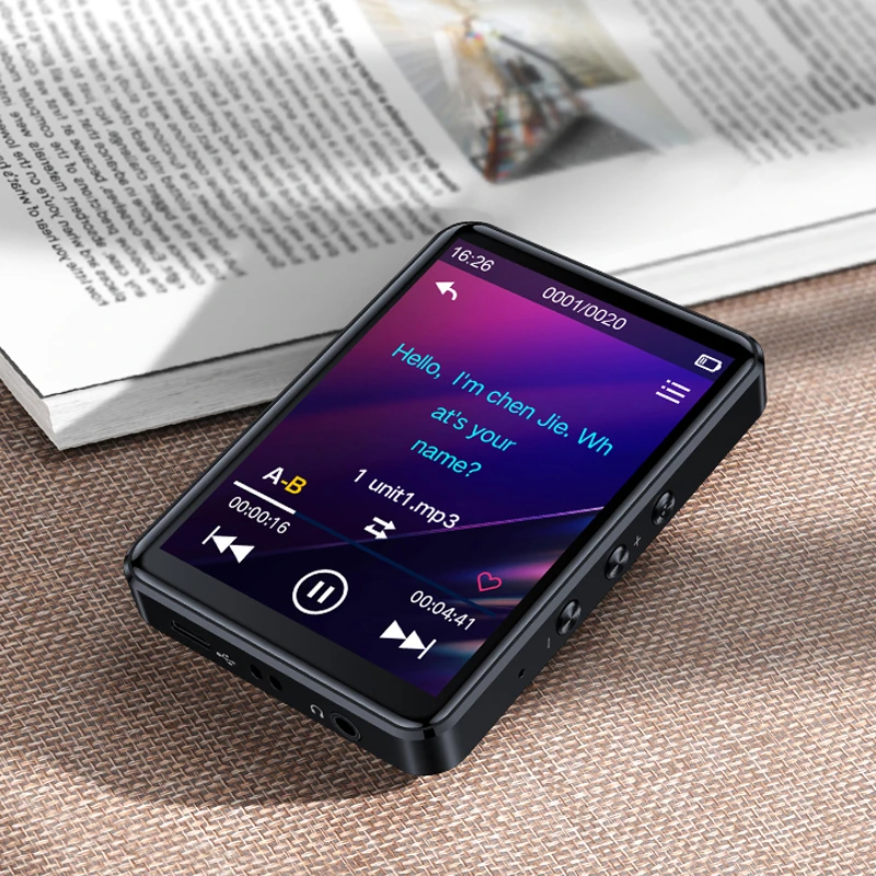 High quality touch screen mp3 player with  outside playback BT mp3 player