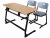 Import High Quality Wooden Double Seater Student Table Chair Price School Sets Best SaleSchool Classroom Furniture from China