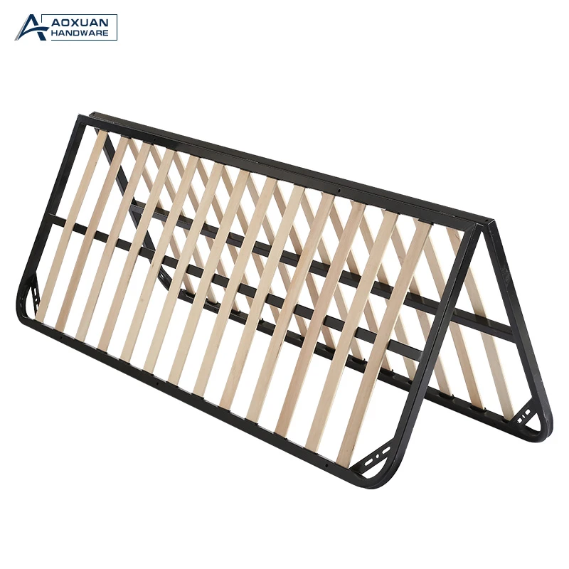 High Quality Wooden Metal Double Slatted Bed Frame