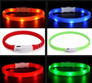 High Reflective Electronic Collar USB Rechargeable LED Dog Collar