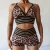 Import High Waist Leopard Print Fitness Active Wear Women Short Yoga Set from China