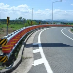 highway roller barrier rotating barrel