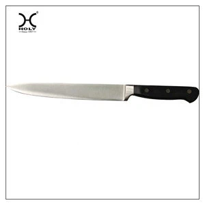 Hihg quality food safety ABS forged handle slicing knife with three rivets