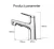 Import Holmine Single Pull-out face Wash Basin Kitchen Faucet Mixer Sink Taps hot and cold water  pull down basin faucets from China