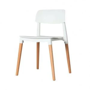 home living dining room restaurant sillas abs plastic chair with solid wood legs