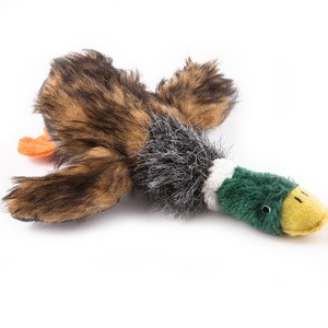 Hot Animal Shaped Plush Pet Squeaky Duck Dog Toy