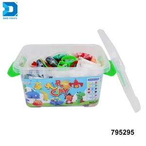 hot product diy soft color playdough kids clay play set toys