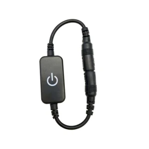 Hot Sale 5.5*2.1mm DC12-24V 6A Touch LED Dimmer with DC Power Male to Female Plug For Single Color LED Strip Lights