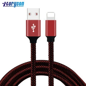 Hot Sale Braided Wire Charging USB Data Cable for iPhone