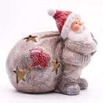 Hot sale factory direct price santa claus ceramic christmas figurine