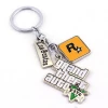 Hot Sale Game Keychain Grand Theft Auto 5 Key Chain For Fans Xbox PC Rockstar GTA 5 Key Ring Holder Jewelry Llaveros