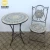 Import Hot sale hand made folding metal Mosaic Bistro Dining set from China