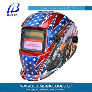 Hot sale HX-TN08 Sexy beauty welding helmet/Hell fire welding helmet/Eagle Solar auto darkening welding helmet with CE