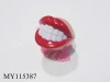 Hot Sale! Jumping Teeth Toys wind up sexy red lip toys ,funny OEM Printing big mouth toys