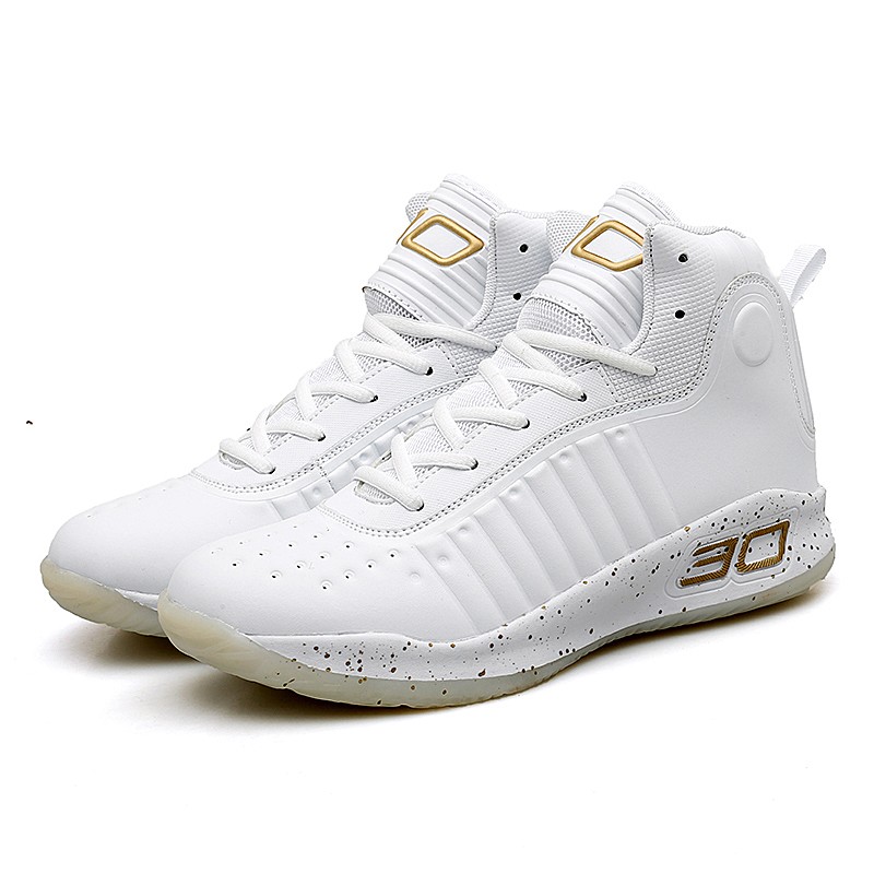 Hot Sale Men&#39;s White Basketball Shoes Men Ankle Boots Sneakers Athletic Shoes