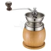 Hot Sale Stainless Steel Adjustable Manual Premium Ceramic Burr Wooden Coffee Grinder
