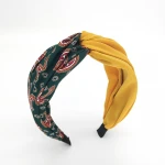 Hot Sale Wholesale PU Women Headband Knotted Headband Leather Wide Hairband Fashion Headdress Hair Accessories