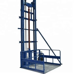 Hot sales vertical stationary guide rail leading rail goods lift table