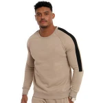 Hot sell longline sweatshirt custom men hooded sweatshirt