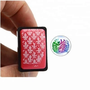 Hot selling 1pc  Silicone Nail Stamper Jelly  Manicure Head with Scraper Nail Art Stamping