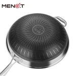 Hot selling double sided non-stick pan Chinese wok