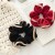 hot selling ins fashion designer cloth fabric with lace hair tie big size hair scrunchies for girl