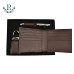 Hot selling personalized custom leather corporate gifts business gift sets