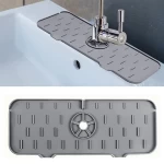 Hot Selling Products Sink Draining Protector Pad Silicone Water Catcher Mat for Kitchen Faucet Sink Splash Guard