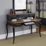 Hot selling the french countryside oak black executive office desk with hutch