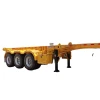 Hot selling tri-axle heavy duty transport WABCO Valve brake system skeleton container semi truck trailer