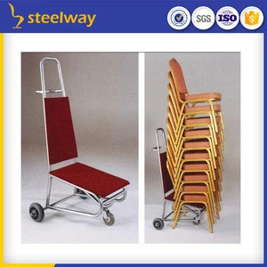 hotel banquet stacking chair trolley