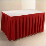 hotel table skirt