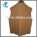 Hottest brown adult out wear waistcoats men breathable leather shooting vest