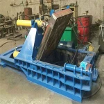 Hydraulic Stainless Steel Cylindrical Type Metal Scrap Baler for sale