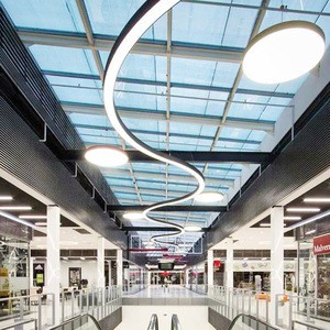 Buy Indoor Linear Lighting Suspension S Shape White Modern Led ...