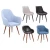 Import industrial contemporary dining chair with black powder coated metal legs for home use from China