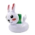 Import inflatable white rabbit beach pool floating cup holder from China