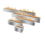 Inno living fire 1.2 M stainless steel box chimenea de alcohol outdoor