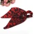 INS new Korean leopard print bowknot cross elastic black hair band Ladies hair accessories