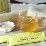 Instant lemon ginger tea Top quality Custom herbal Weight loss Lemon ginger whitening freckle detox tea