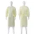 Import Instock Disposable Isolation Gowns Waterproof Cheap Yellow Gown 35g Disposable PP Coveralls from China