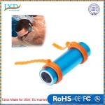 IPX8 Waterproof Mini MP3 Player 4GB Underwater Swimming Diving w/ FM Radio Earphone USB Charging Cable Arm Brand Water Resistant