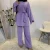Import Islamic clothing dress Mid East Dubai fashion Muslim womens simple wide-leg pants Muslim lace-up suit Abaya Dress robe Kaftan from China