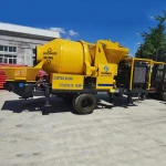 JBT30 diesel mini concrete mixer pump hire images