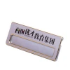 JHY Good quality Custom metal pin magnetic entched name badge